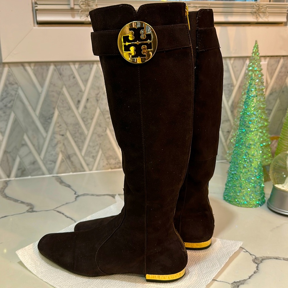 Tory Burch Brown Suede Boots